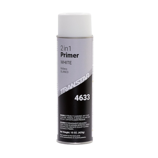 Transtar Autobody Technology 2 in 1 Primer, Aerosol, White, Can 4633 - main